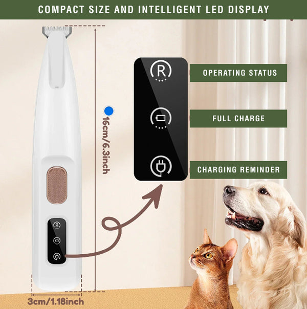 Smart LED Pet Hair Trimmer